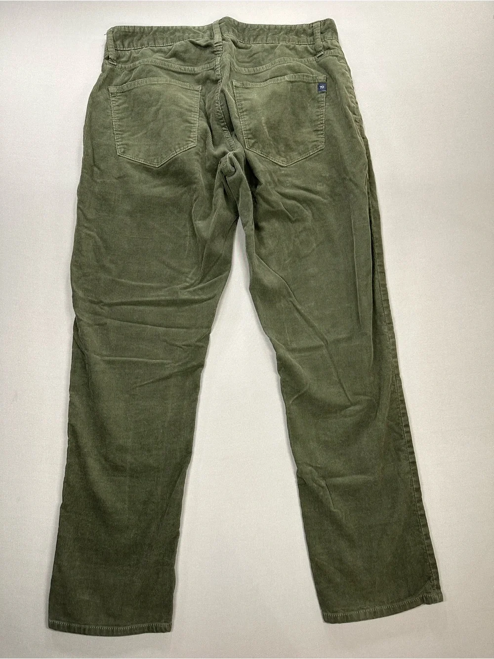 7 Diamonds Clifton Slim Straight, Olive Green Corduroy - Mens 30x30